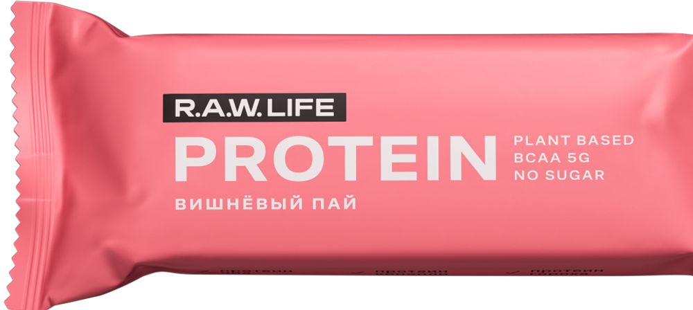 R.A.W. LIFE PROTEIN Вишневый пай 15шт/уп
