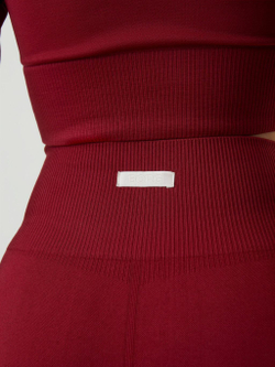 Женские теннисные брюки Björn Borg Stockholm Seamless Tights W - biking red