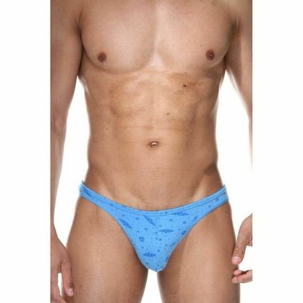 Трусы мужские стринги голубые Blue Alien DARKZONE DZN6629