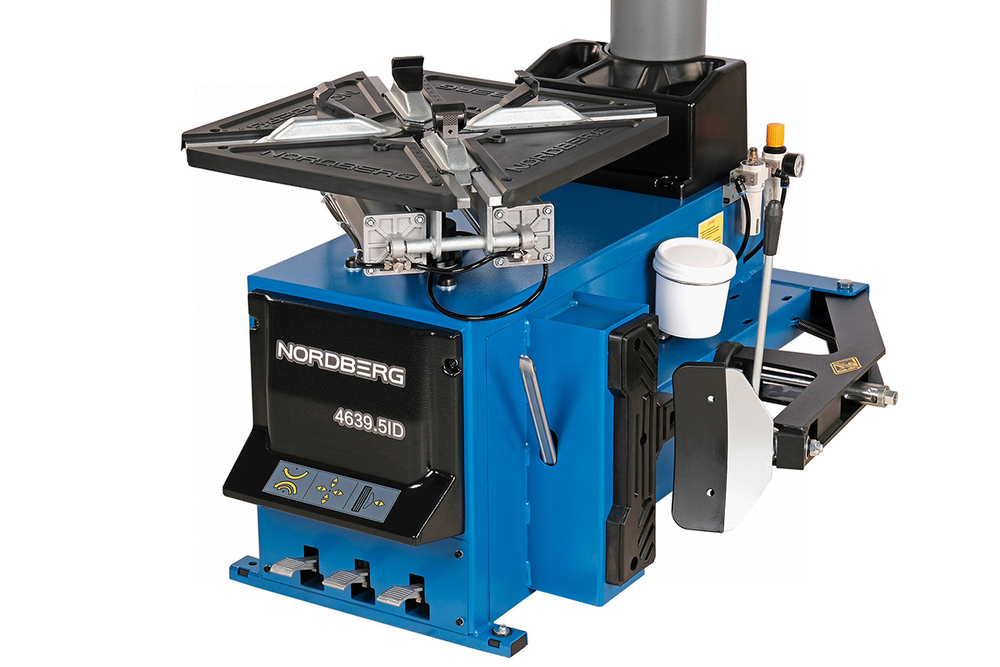 NORDBERG (4639,5ID(B) 380) Станок шиномонтажный полуавтомат, двухскоростной, стол с накладками, 380 В, синий