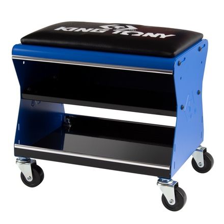 Цена на KING TONY (87452C-B) Сиденье на колесах ремонтное с 2-мя полками