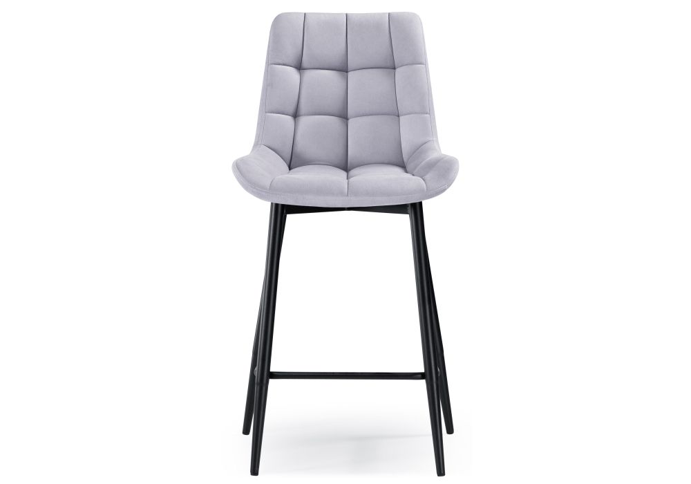 Полубарный стул Алст серо-лиловый / черный