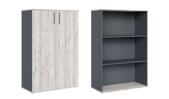 Шкаф средний закрытый Zion Light 90x42x135