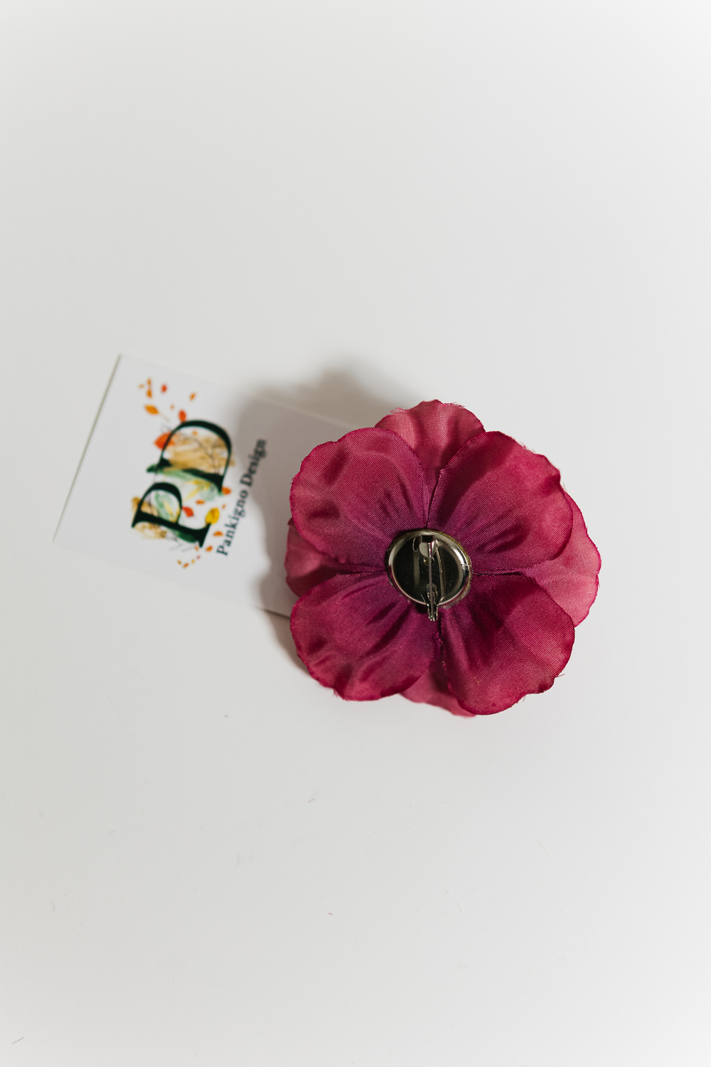 Брошь Pankigno Design с цветком розы
