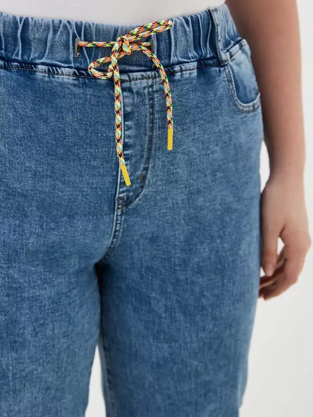 Джинсы на резинке больших размеров