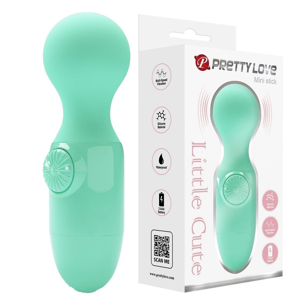 Вибромассажер мини pretty love little cute мятный 12 см