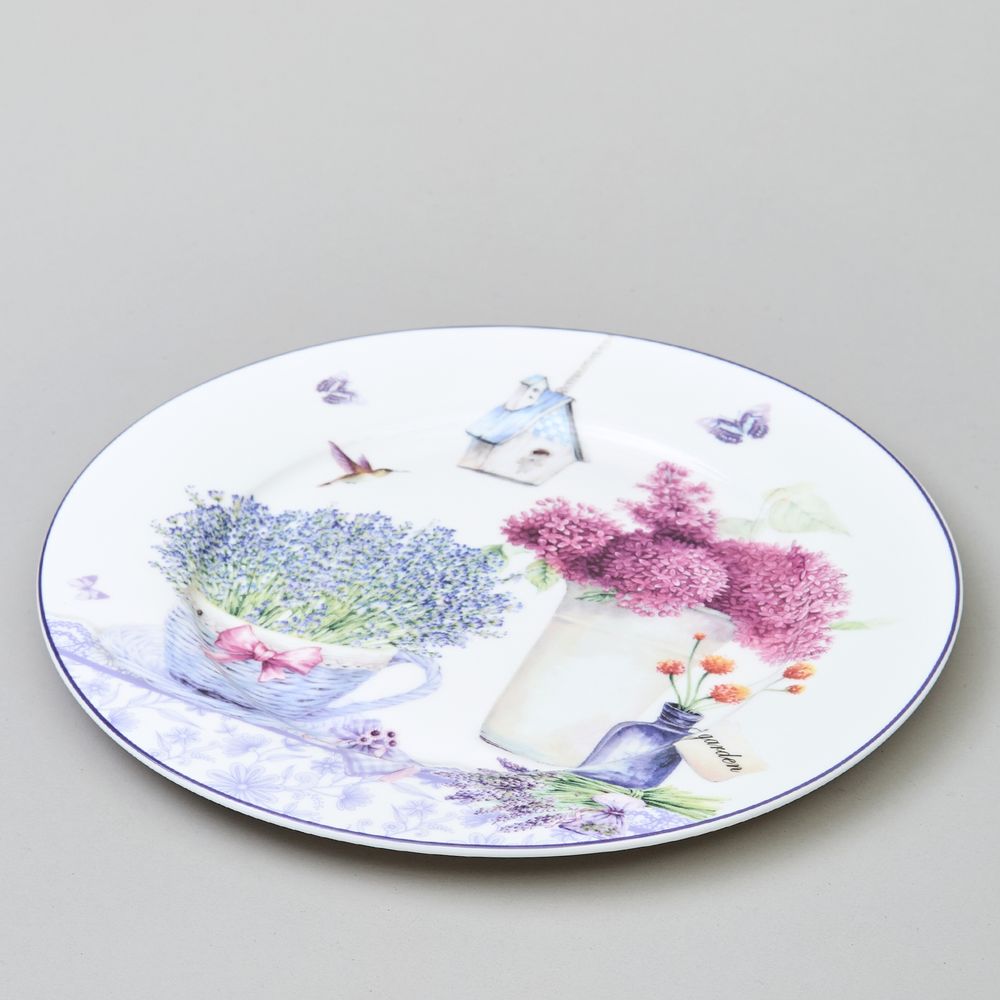 ТАРЕЛКА ЗАКУСОЧНАЯ LEFARD ЛАВАНДОВАЯ ВЕСНА 20,5 СМ МАЛ.УП.=4шт.