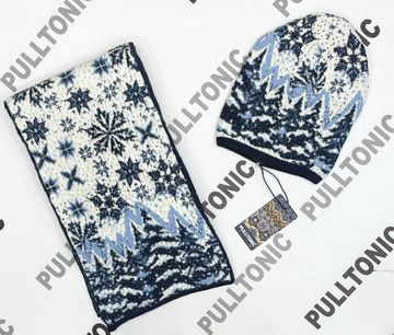 Комплект шарф и шапочка PULLTONIC - "Зимний Лес"