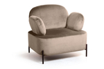 Кресло Dandy, бархат пепельно-бежевый 25