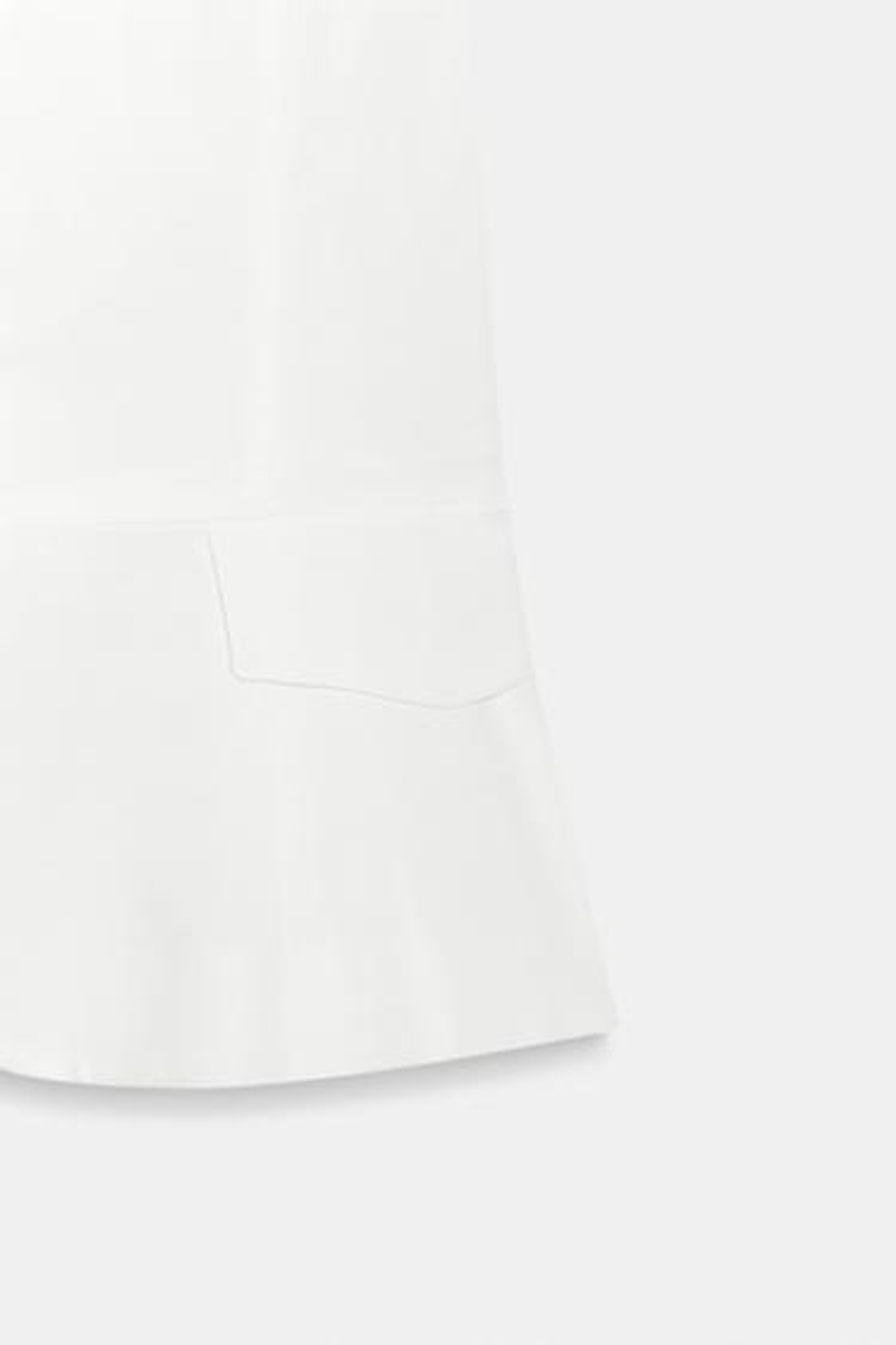 ZARA ТОП С КОРОТКИМИ РУКАВАМИ И ПУГОВИЦАМИ, БЕЛЫЙ