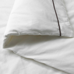 Комплект постельного белья IKEA SILVERTISTEL (СИЛВЕРТИСТЕЛ), Двуспальный, Белый, 240x220, 50x80 см