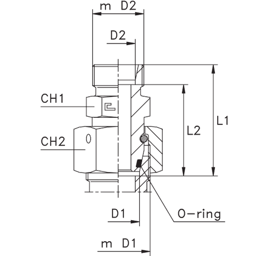 Соединение PNF DS10 М30х2 (корпус)