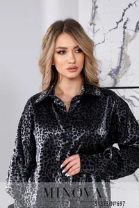 Рубашка 697-черный Minova