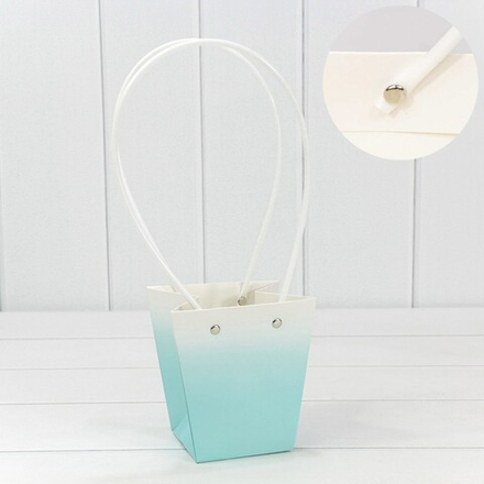 Пакет подарочный Крафт, голубой