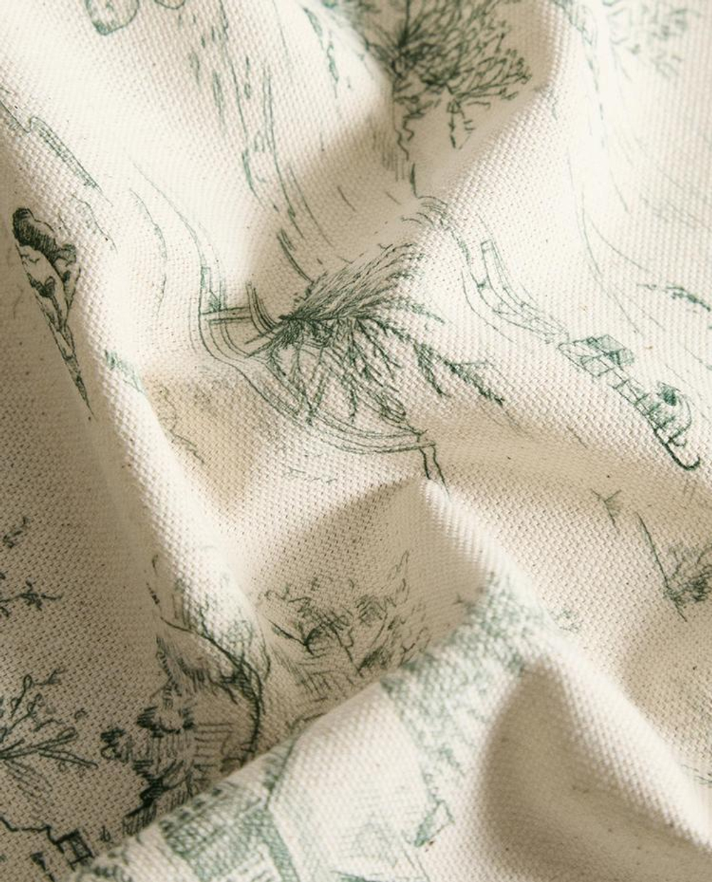 ZARA HOME КУХОННЫЕ ПОЛОТЕНЦА С РОЖДЕСТВЕНСКИМ УЗОРОМ (НАБОР ИЗ 2 ШТ.), ЗЕЛЕНЫЙ