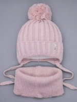 Шапка для девочек и снуд осенняя