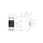 W932P63R/ Реле напряжения 1P+N 63А W932P63R