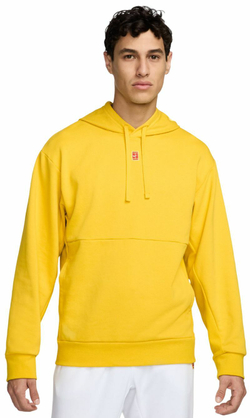 Мужская теннисная кофта Nike Court Fleece Tennis Hoodie - желтый