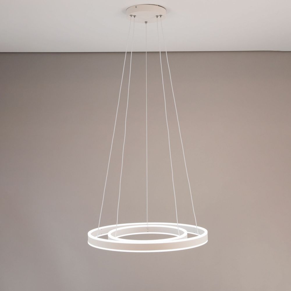 Citilux Дуэт CL719640 LED Люстра подвесная с пультом Белая