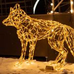 светящаяся конструкция-фигура "Лисичка"