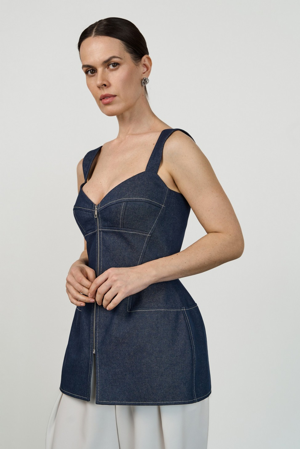 Джинсовый топ