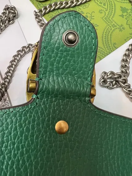 Сумка Gucci Dionysus GG Super Mini зеленый