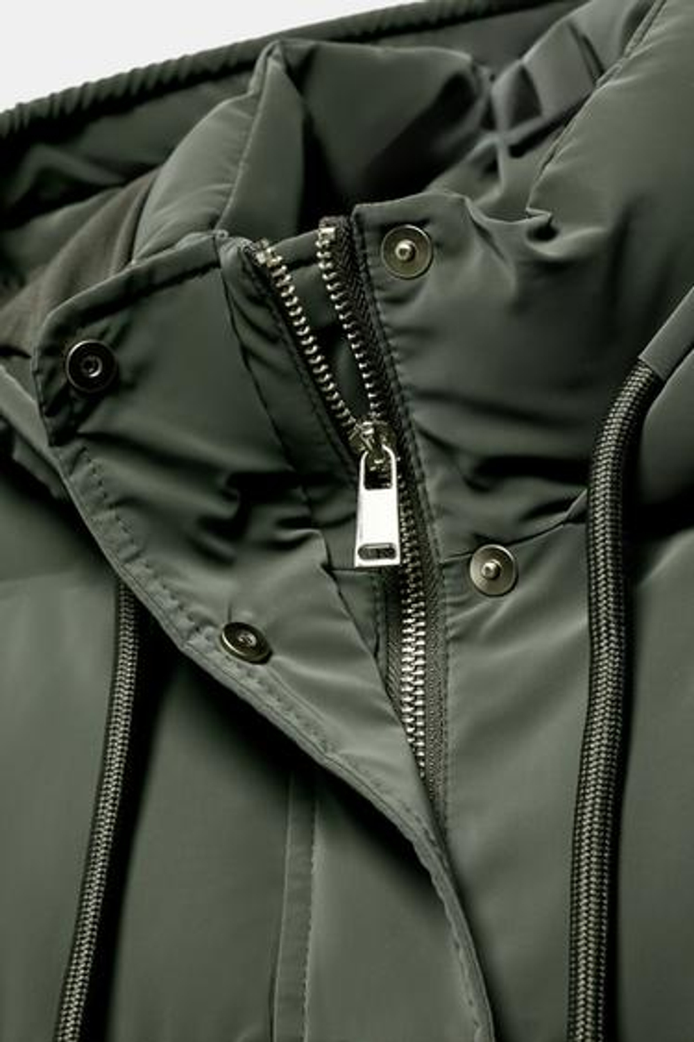 Ветрозащитный полудлинный анорак с покрытием - ZARA
