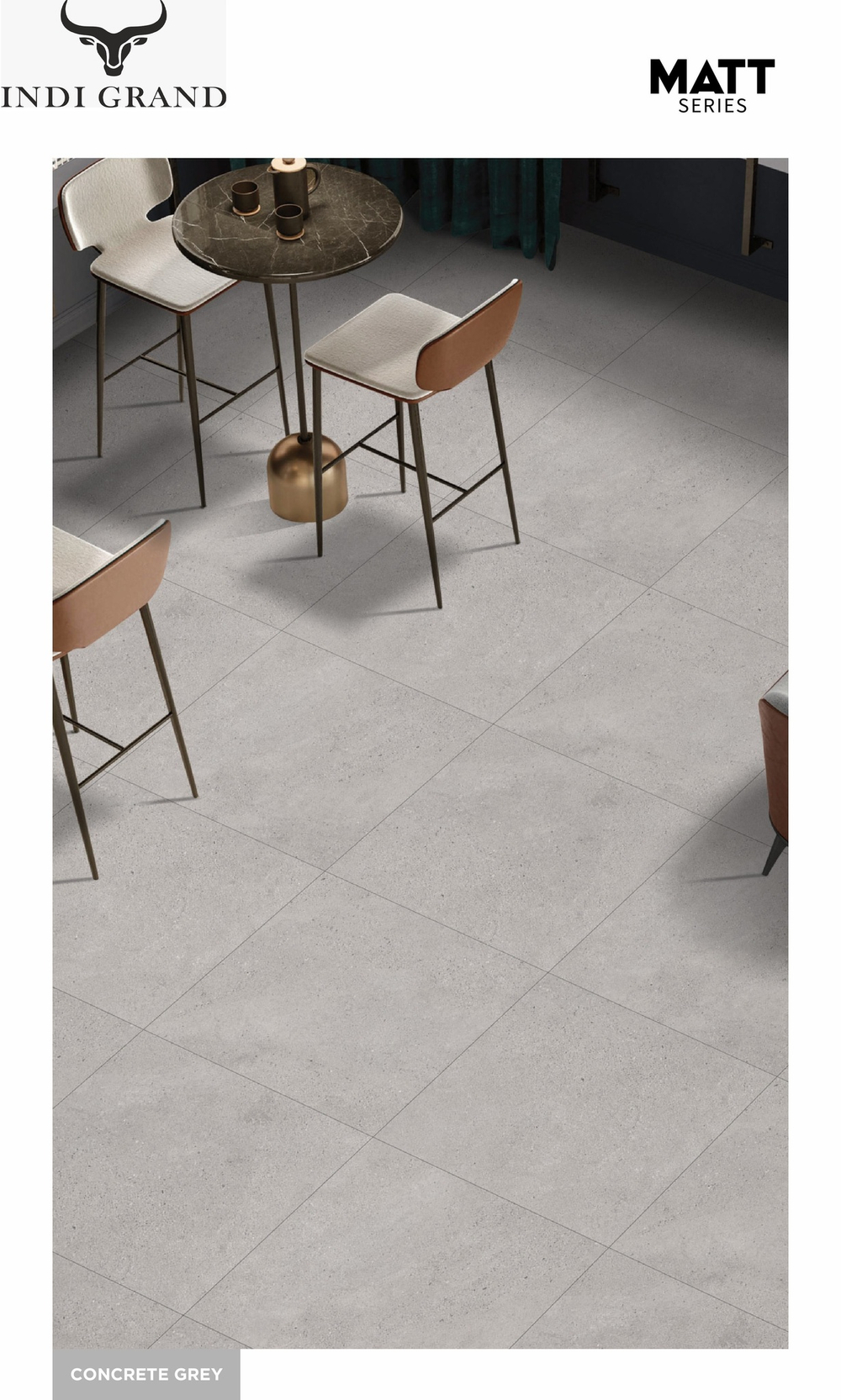 Керамогранит matt 60х60 concrete gray