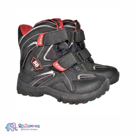 Зимние ботинки Милтон красно-черные 27218-TQ