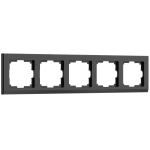 Рамка на 5 постов Stark (черный) W0051808