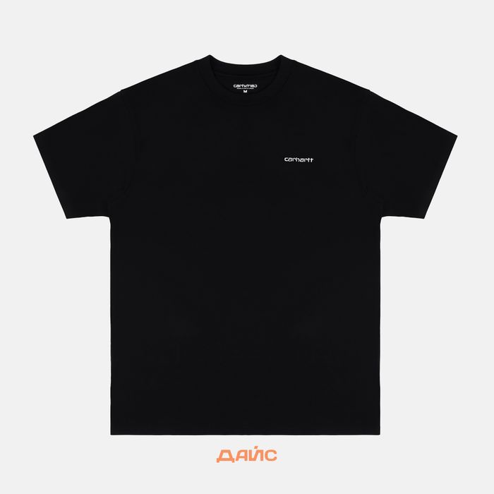 Футболка мужская Carhartt WIP Script Embroidery артикул:I030435_black - купить в магазине Дайс