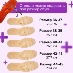 Ортопедические гелевые стельки с эффектом микромассажа стопы