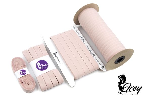 168 626/15 Бейка окантовочная Lauma 15 мм, серебристый пион 168