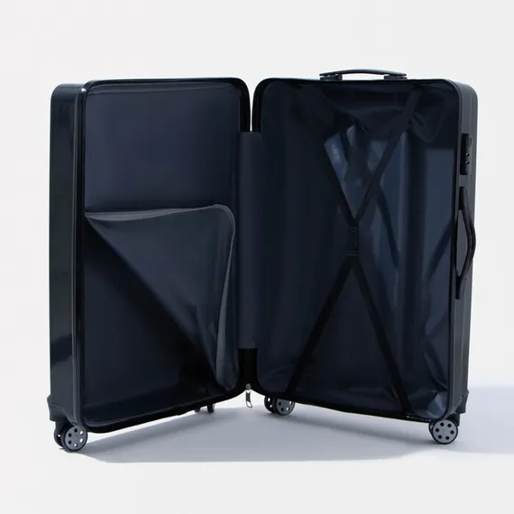 Чемодан большой 28&quot;, кодовый замок, цвет чёрный