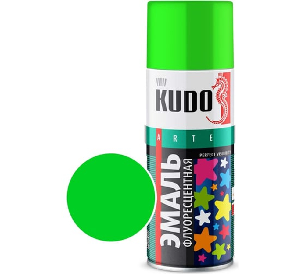 Эмаль флуоресцентная ЗЕЛЕНАЯ KU-1203 520 мл