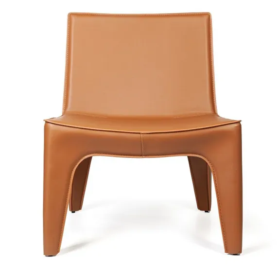 Лаунж-кресло Bocca, коричневая экокожа