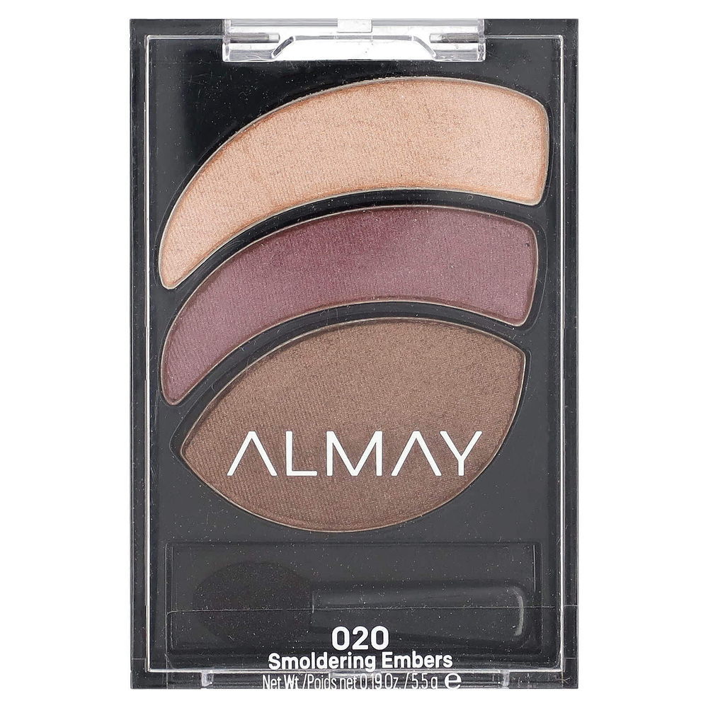 Almay, трио теней, дымчатые тени, 020 тлеющие угли, 5,5 г (0,19 унции)