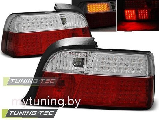 Задние фонари Bmw 3 E36 red white led