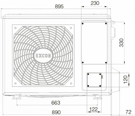 Настенный кондиционер Excon CR-01-0711 — (1)