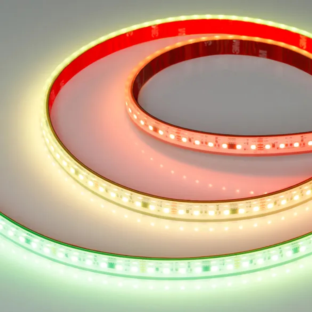 Светодиодная лента герметичная SPI-PS-A120-12mm 24V RGB-PX6-BPT (23 W/m, IP67, 2835, 5m) (Arlight, бегущий огонь) 049452