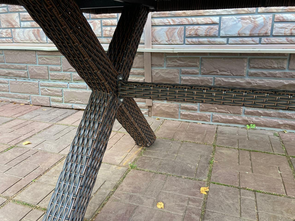 Обеденный стол из искусственного ротанга КРОСС МЭДИСОН «CROSS MADISON» арт.A00081