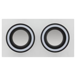 Встраиваемый светильник декоративный ЭРА DK92 WH/BK MR16/GU5.3 белый/черный | Декоративные встраиваемые светильники