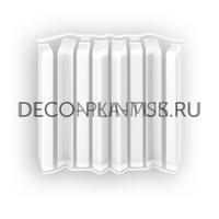 Накладки Дюра Прямоугольные 80мм - 001 Белый (в наборе 2 вн, 2нар, 2соед, 2загл)