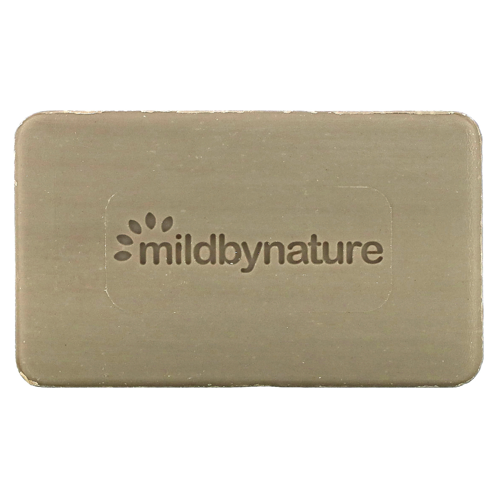 Mild By Nature, очищающее кусковое мыло с глиной, с ароматом эвкалипта и перечной мяты, с ископаемой глиной, 141 г (5 унций)