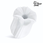 Белый нереалистичный мастурбатор в форме бутона цветка Datura (Цвет: белый)