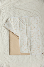 Комплект на выписку Зайчата и птички (бежевый)/(конверт+слип+чепчик)