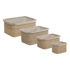 Набор из 4 корзин для хранения sustainable collection, бежевый