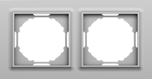 Рамка 2-я, Wave сталь, серия A07