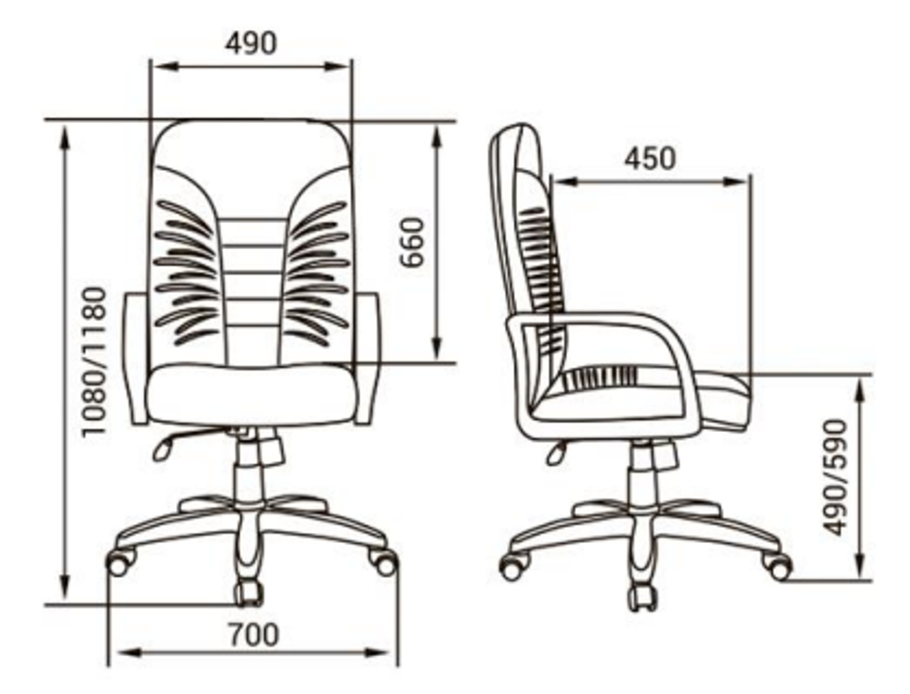 Кресло для руководителя ТАНГО ХРОМ
