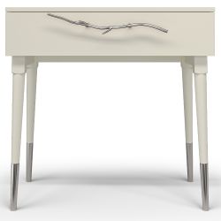 Консоль Арт Колор matte Стайл Сильвер Кремовый белый матовый